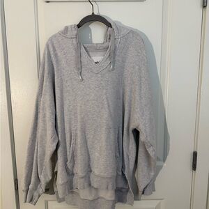 Aerie Gray Hooded Sweatshirt